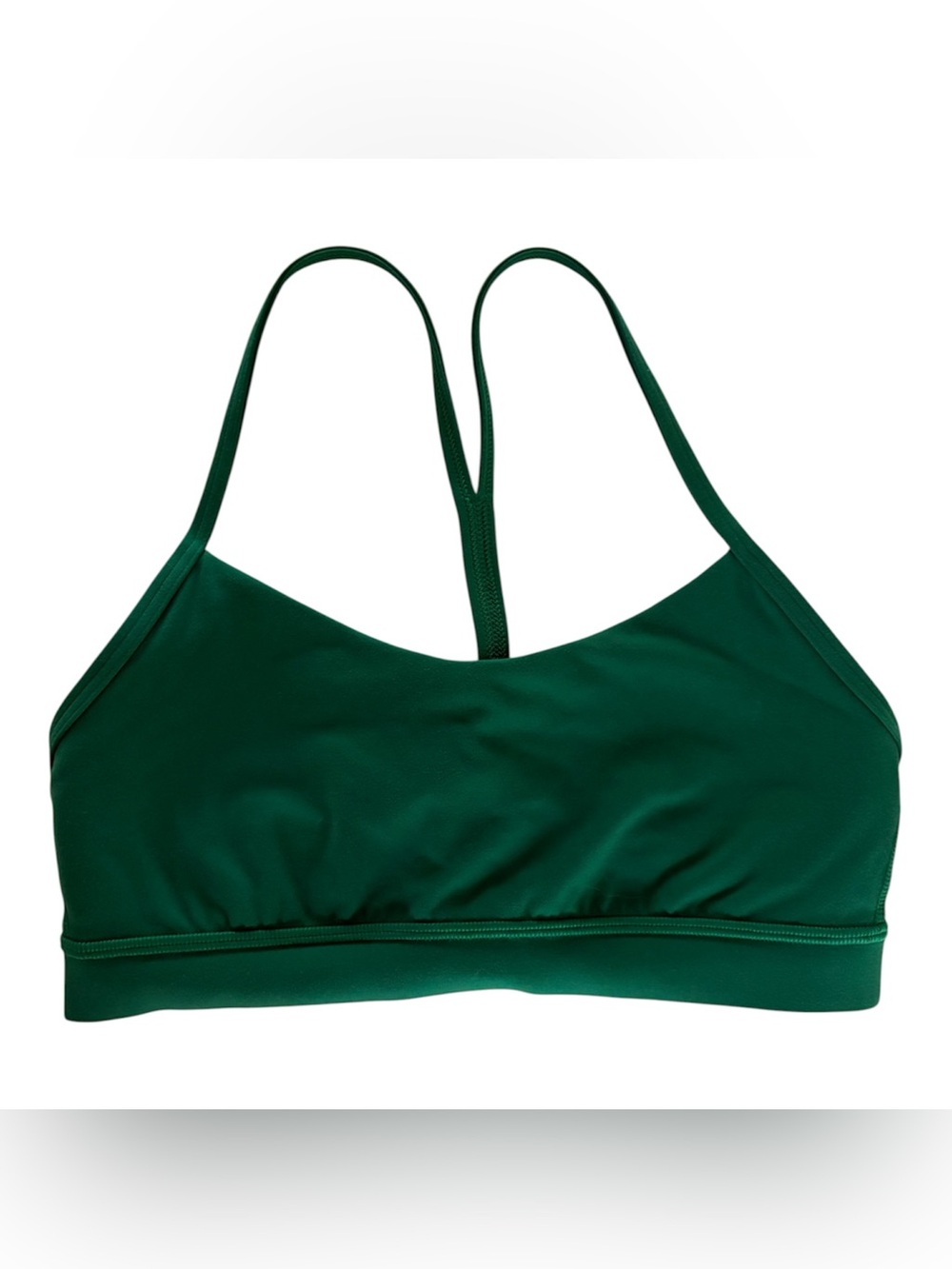 NWOT Lululemon Flow Y Bra size 6. Green - Picture 3 of 4